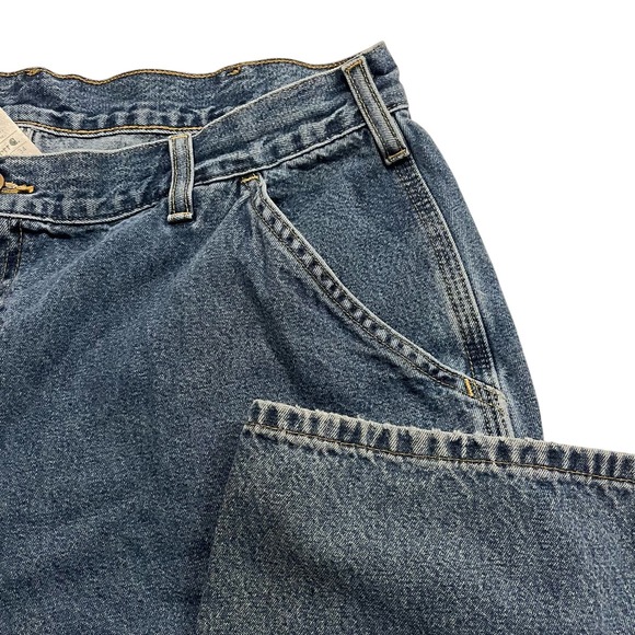 Carhartt Other - Carhartt Men's Dungaree Fit Carpenter 100% Cotton Denim Work Blue Jeans 40x34